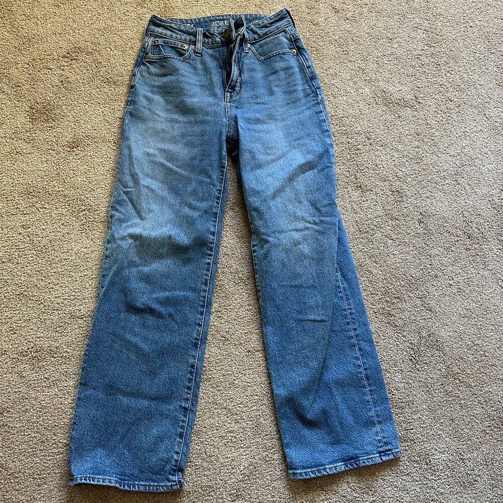 J. Crew Curvy Slim Wide Leg Jeans - 25 TALL